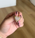 Pink Heart Rolex Pendant
