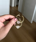 Pink Heart Hoops