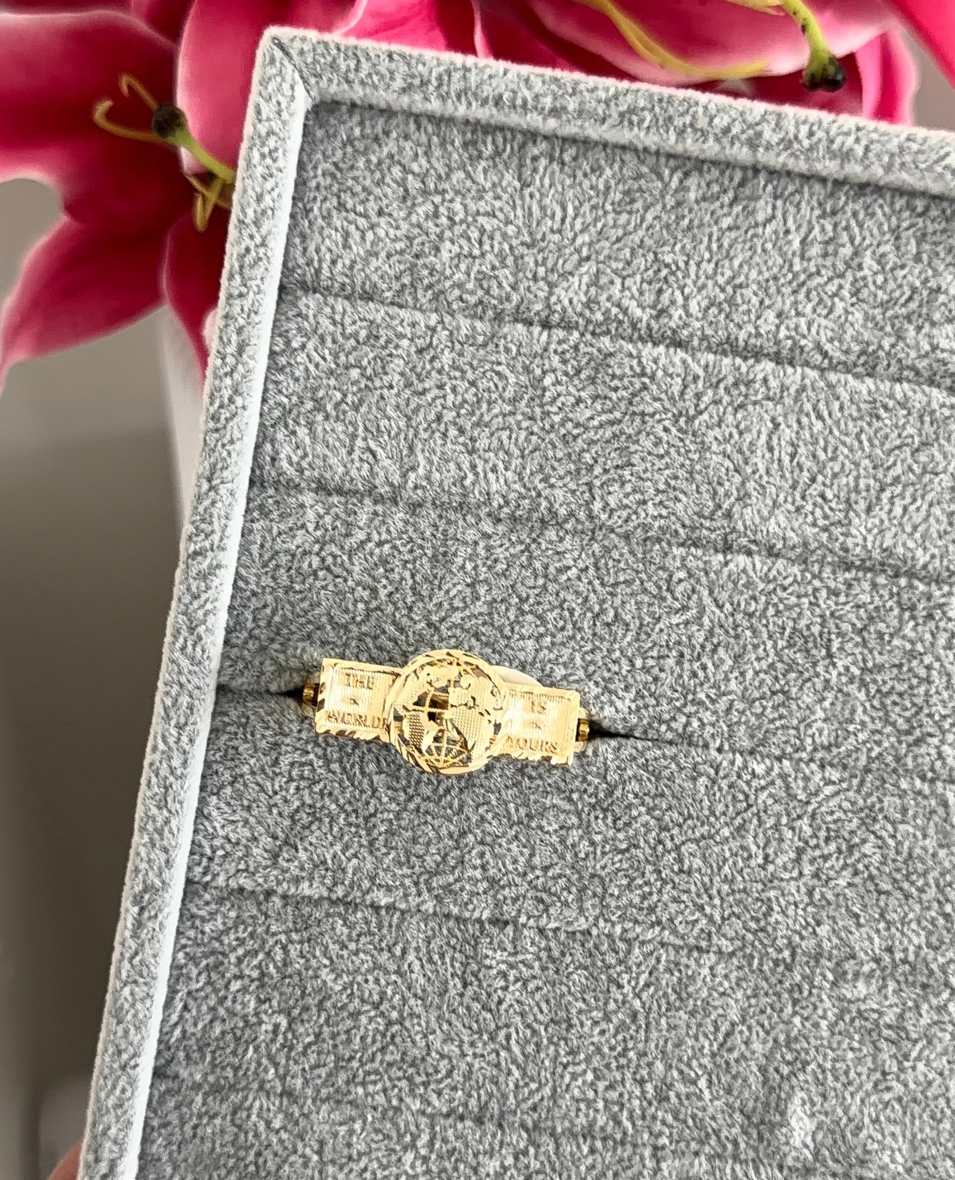 The World Is Yours Two Finger Ring